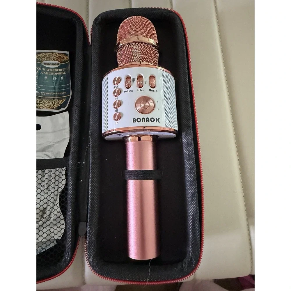 Wireless Bluetooth Karaoke Microphone,3-in-1 Portable Handheld Karaoke Mic Sp...